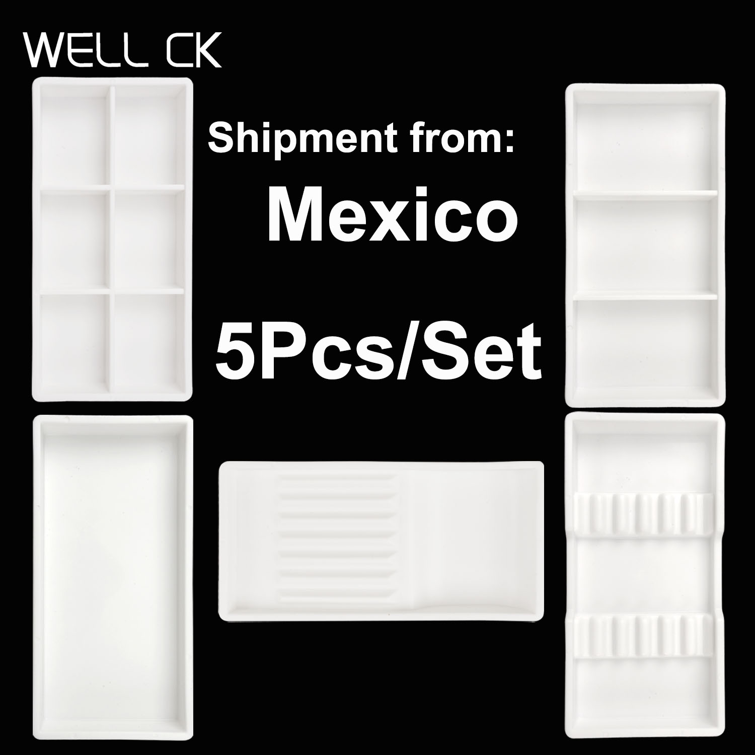 Drawer Organizer Tray - 5 stks/set autoclaveerbare trays plastic lade