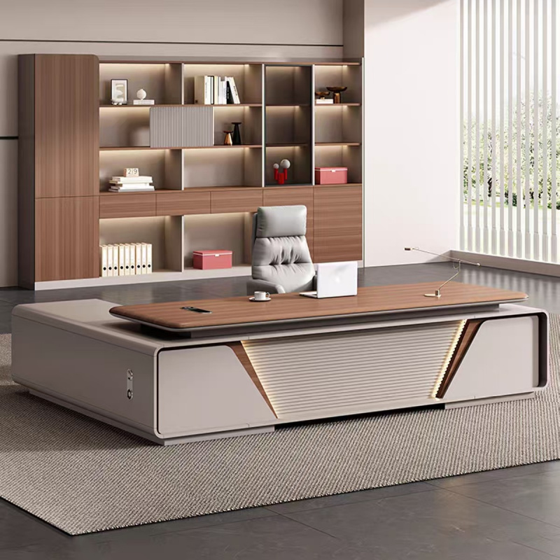 Xh Office Furniture - Luxueus, hoogwaardig, eenvoudig modern CEO-kantoorbureau en