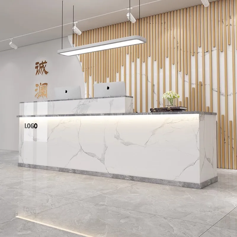 Office Furniture Plan - Op maat gemaakte praktische receptie Winkel