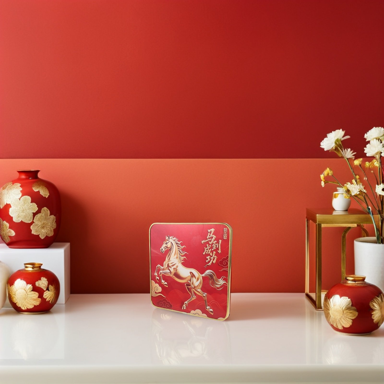 Office Furniture For Home - 2026 Chinees Nieuwjaar Paardenkunstwerk Inlijstde Tafelplakette