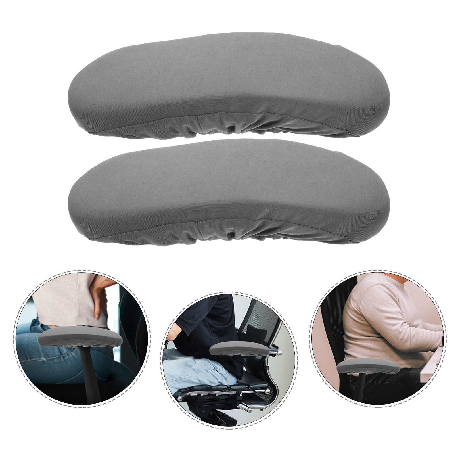 Office X Furniture - Een paar bureaustoel armleuningen van traagschuim,