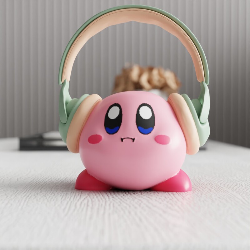 Telephone Headset Office - MSKA hoofdtelefoonstandaard Kirby schattige cartoon creatieve