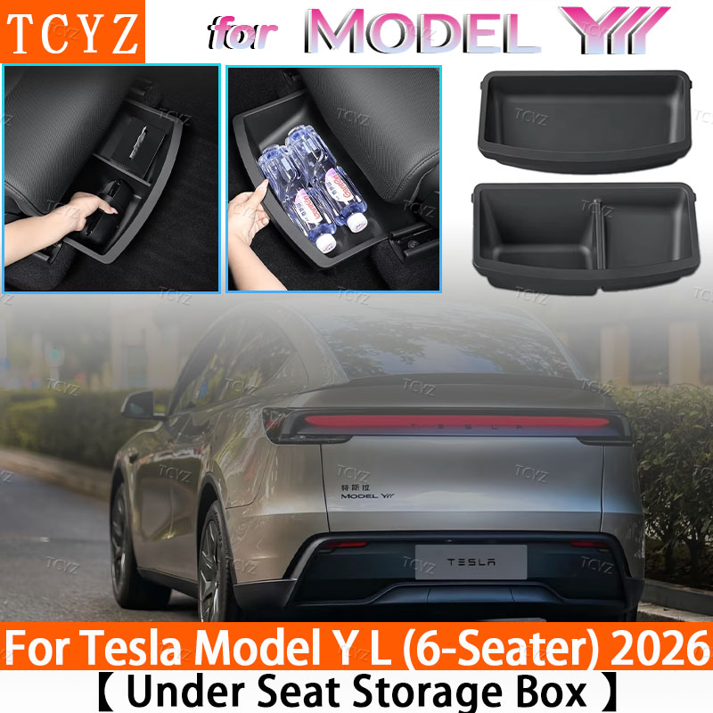 Drawer Organizer Tray - Opbergbox onder de stoel voor Tesla