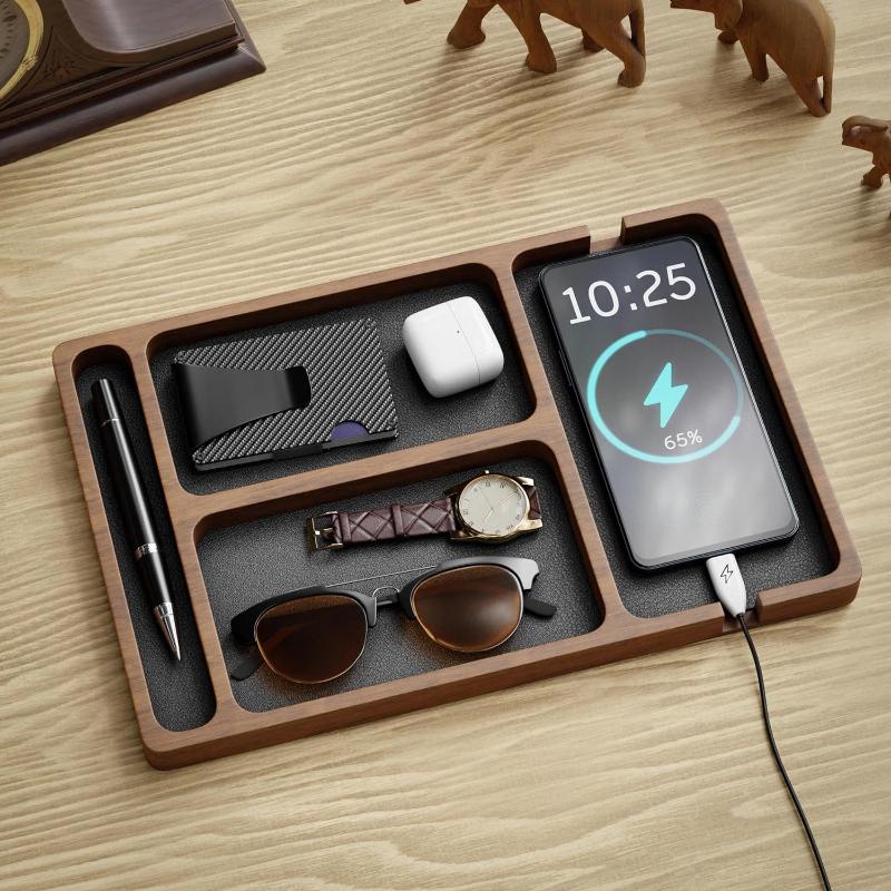 Houten kantoor desktop opbergd - Telephone Headset Office recensie en prijs