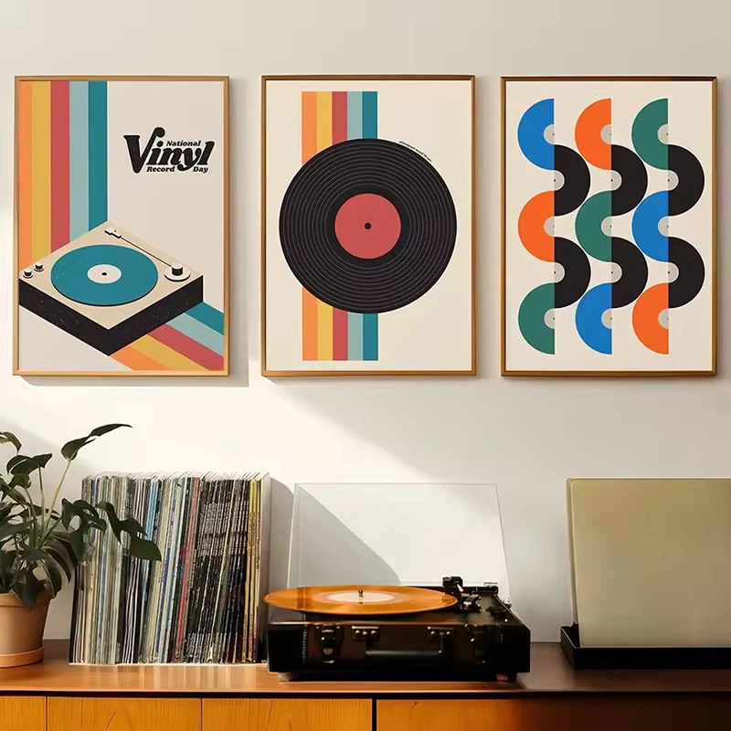 Mid Century Vinyl Record Canva - Office Furniture For Home recensie en prijs
