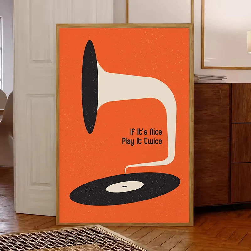 Mid Century Vinyl Record Canva - Office Furniture For Home recensie en prijs