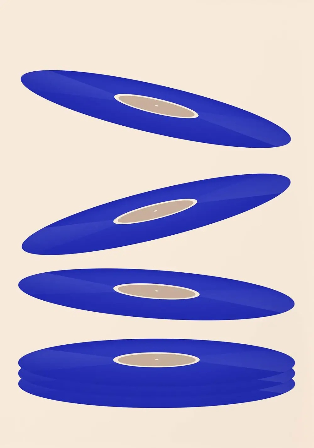 Mid Century Vinyl Record Canva - Office Furniture For Home recensie en prijs
