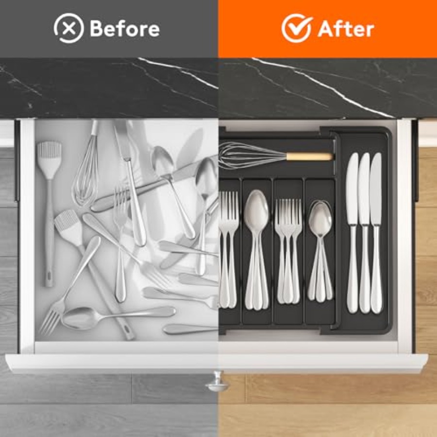 Uitbreidbare bestekorganizer,  - Drawer Organizer Tray recensie en prijs