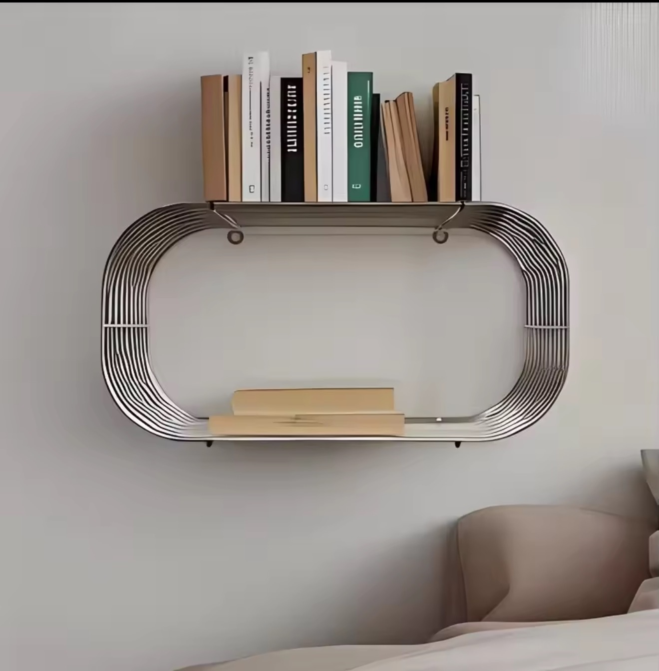Metalen wandplank, ovale zweve - Office Furniture Plan recensie en prijs